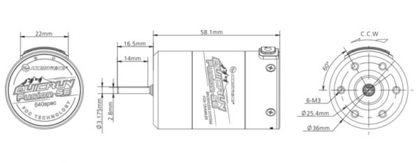 Hobbywing QuicRun Fusion SE 1800kV w/ Integrated ESC 40A - Image 4