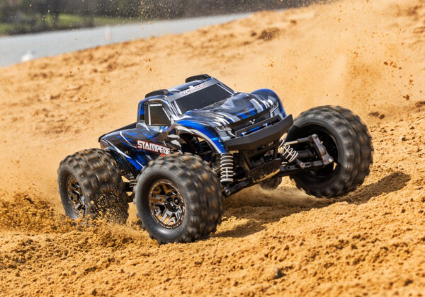 90376-4-Stampede-4x4-VXL-Action-BLUE-3383-RGB Traxxas Stampede 4x4 VXL TSM Blue - Image 3
