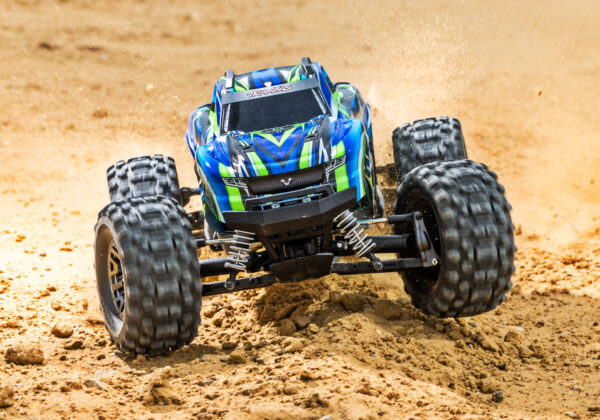90376-4-Stampede-4x4-VXL-Action-GRN-3144-RGB Traxxas Stampede 4x4 VXL TSM Green - Image 2
