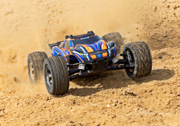 Traxxas Rustler 4×4 VXL Oranž (ilma aku ja laadijata) - Image 3