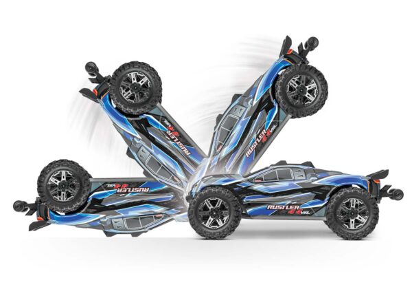 Traxxas Rustler 4×4 VXL Sinine (ilma aku ja laadijata) - Image 8