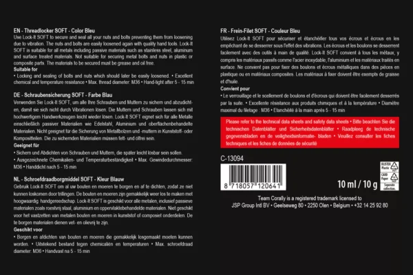 Lock-it 100 - Screw Fix - Soft - Blue - 10gr - Image 5