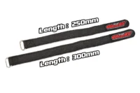 Pro Battery Straps - 300x20mm - Metal Buckle - Silicone Anti-Slip Strings - Black - 2 pcs - Image 4