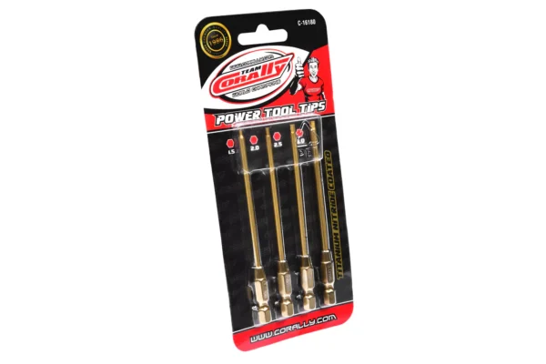 Pro Power Tool Hex Tips- Ti-Ni Coated - 1.5 / 2.0 / 2.5 / 3.0 mm - 4 pcs - Image 4