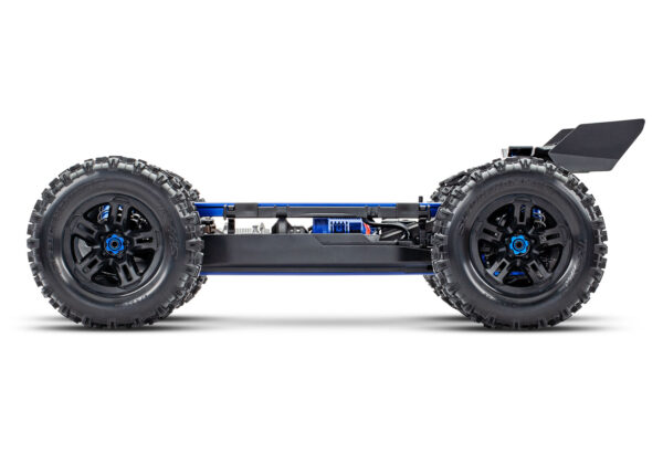 95096-4-Sledge-Chassis-SIDE Traxxas Sledge 1/8 Truggy with Belted Tires Blue - Image 12