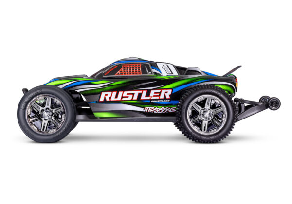 Traxxas Rustler 2WD BL-2s HD Roheline (ilma aku ja laadijata) - Image 4