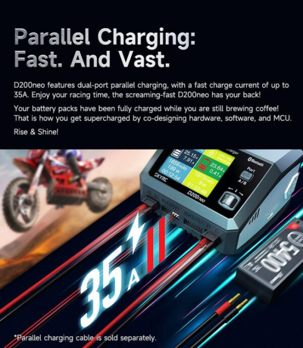 SkyRC D200 Neo AC/DC Multi-Function Smart Charger - Image 5
