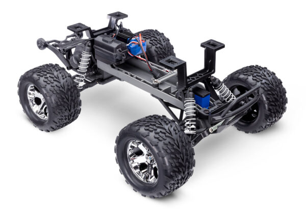 36354-4-Stampede-2WD-BL25-CHASSIS-3QTR-Front Traxxas Stampede 2WD Brushless Monster Truck, Pink - Image 4