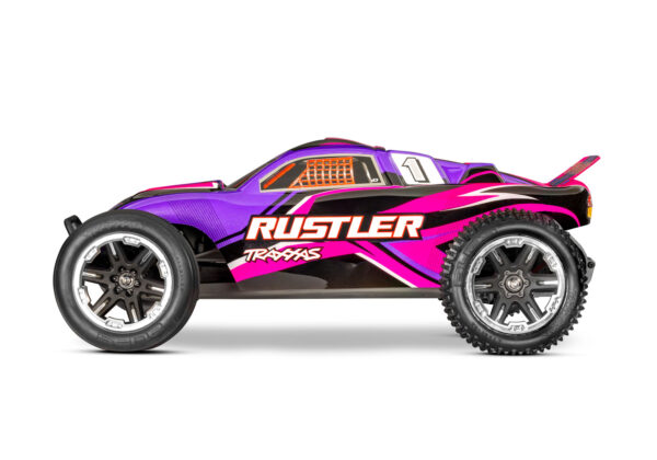 Traxxas Rustler 2WD 1/10 Stadium Truck, Roosa - Image 3