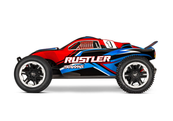 Traxxas Rustler 2WD 1/10 Stadium Truck, Punane - Image 4