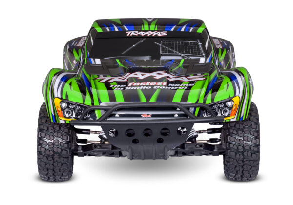 58334-4-Slash-BL2S-Frontview-GRN-RGB Traxxas Slash 2WD BL-2s Clipless Short Course Truck - Green - Image 5