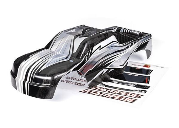 TRX3651L.jpg Body, Stampede®, ProGraphix® (graphics are printed, requires paint & final color application)/ decal sheet - Image 1