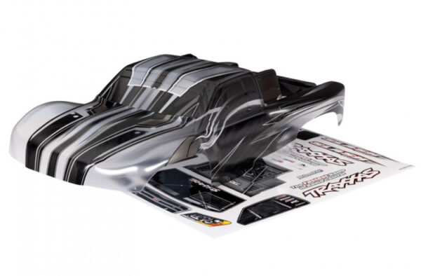 TRX5924.jpg Body, Slash® 2WD, ProGraphix® (also fits Slash® VXL & Slash® 4X4) (graphics are printed, requires paint & final color application)/ decal sheet - Image 1