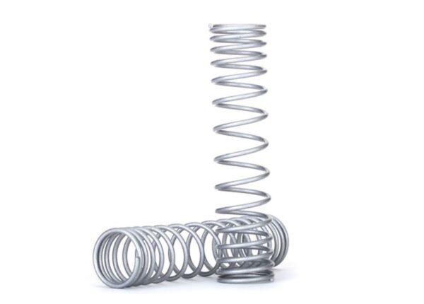 TRX8445X.jpg Spring, shock, rear, 139mm (silver) (GTR) (progressive, 1.042 rate) (2) - Image 1