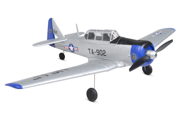 EZ-Wings Mini AT-6 Texan Silver RC Plane, RTF, 450mm - Image 17