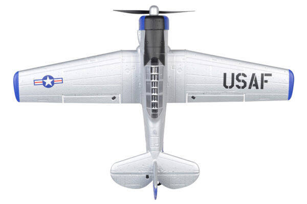 EZ-Wings Mini AT-6 Texan Silver RC Plane, RTF, 450mm - Image 12