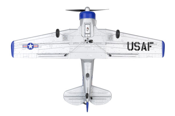 EZ-Wings Mini AT-6 Texan Silver RC Plane, RTF, 450mm - Image 11