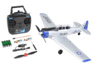 EZ-Wings Mini AT-6 Texan Silver RC Plane, RTF, 450mm - Image 10