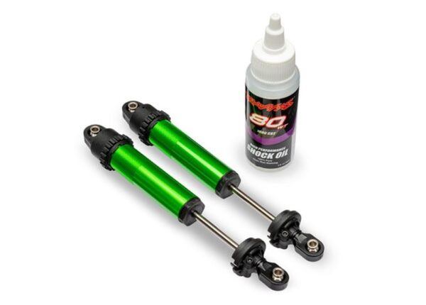 TRX10962-GRN.jpg Shocks, GT-Maxx®, rear, aluminum, green-anodized (fully - Image 1