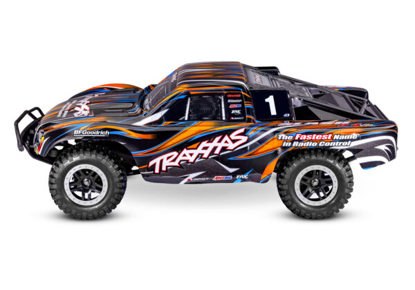 68386-4-Slash-4x4-VXL-EHD-Side-ORNG Traxxas Slash 4×4 VXL Clipless HD TSM Orange - Image 3