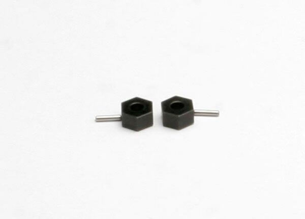 TRX4959.jpg Hex wheel hubs (tall offset, 14x7.5mm) (2)/ axle pins (2.5x12mm) (2) - Image 1