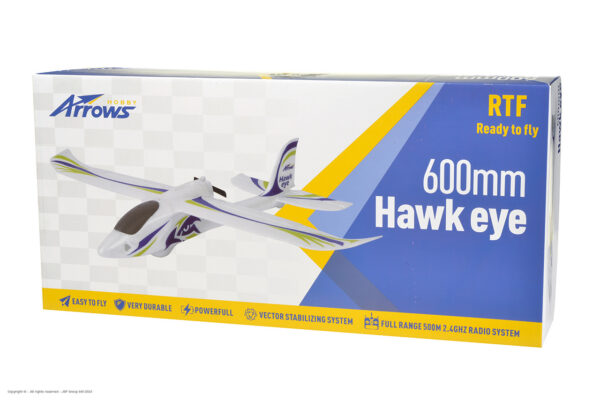 Arrows RC Hawkeye 600mm RTF with Vector - Image 10