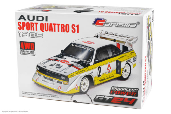 CA-88468_D10 Carisma RC Audi Sport Quattro S1 1985 GT24 Brushless RTR - Image 11