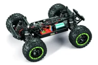 BlackZon Slyder MT Turbo 1/16 4WD 2S Harjavaba Monster Truck - Roheline - Image 3