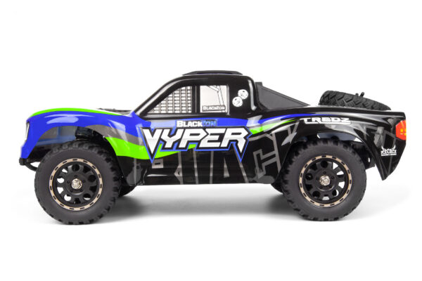 BlackZon Vyper SC 1/16 4WD Short Course - Sinine/Roheline - Image 3