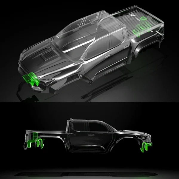 BittyDesign T-400 1/18 Clear Body Traxxas TRX-4M Pre-cut - Image 8