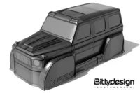 BittyDesign W464 1/18 Clear Body TRAXXAS TRX-4M Pre-cut - Image 2