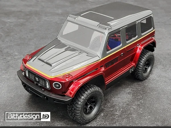 BittyDesign W464 1/18 Clear Body TRAXXAS TRX-4M Pre-cut - Image 4
