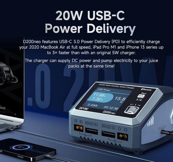 SkyRC D200 Neo AC/DC Multi-Function Smart Charger - Pilt 10