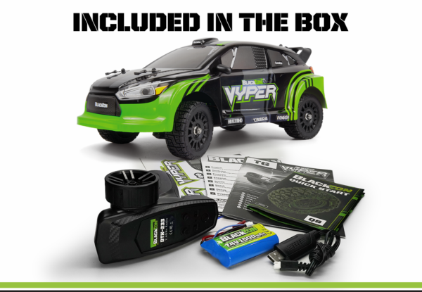 BlackZon Vyper RX 1/16 4WD - Roheline - Pilt 8