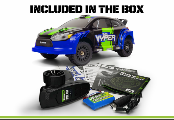 BlackZon Vyper RX 1/16 4WD - Sinine/Roheline - Pilt 8