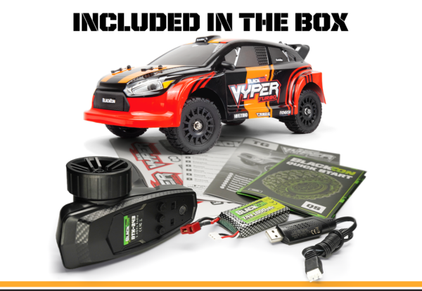 BlackZon Vyper RX Turbo 1/16 4WD 2S Brushless - Red/Orange - Image 8