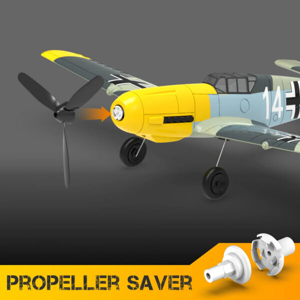 BF109 - 400mm güroskoobiga lennuk RTF - Pilt 5