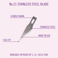 Knife Blade #21 Stainless Steel (5) - Image 4