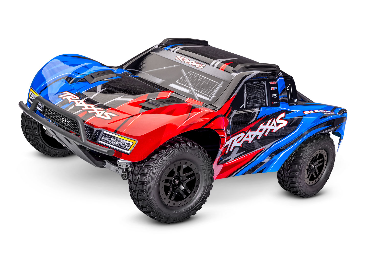 6bc08df1-a768-4204-bb47-5d3d17219fad.jpg Traxxas Slash 4x4 VX3 Punane - Pilt 1