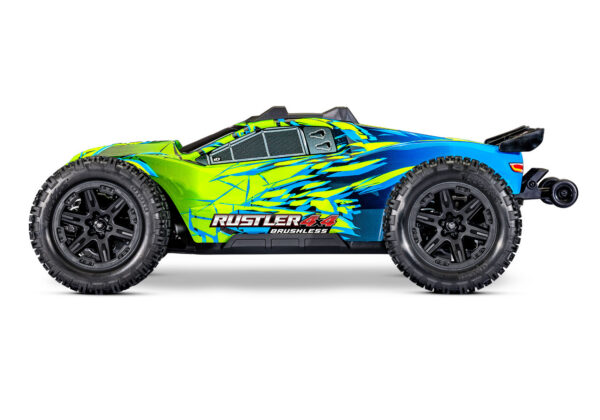 Traxxas Rustler 4x4 VX3 Roheline - Pilt 5