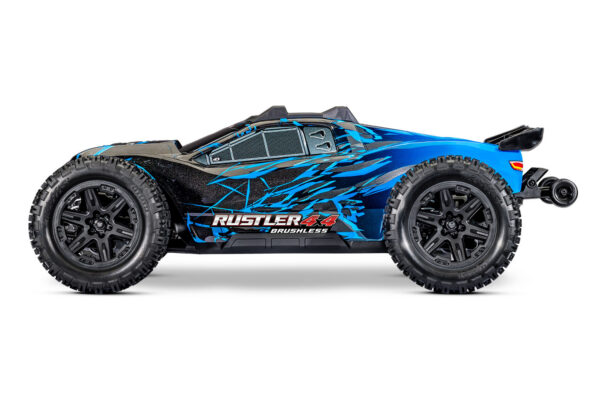 Traxxas Rustler 4x4 VX3 Sinine - Pilt 2