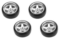 Tires & Wheels Drift / 5-Spoke Matte Silver (2,4,6,8mm Offset) 12mm Hex (4) - Image 2