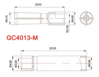 Amass 4.0mm bullet, splined (1 pair) - Image 2
