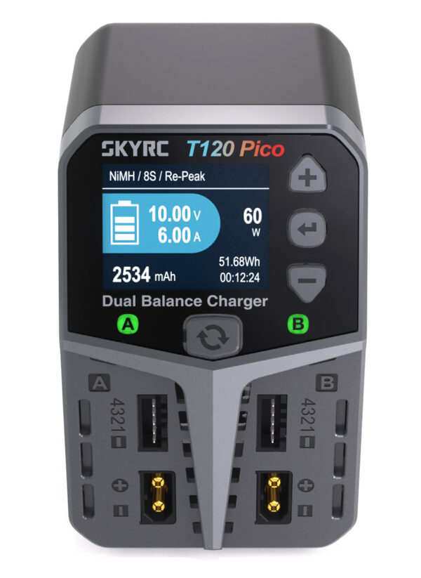 SkyRC T120 Pico kahe pordiga laadija 240VAC - Pilt 3