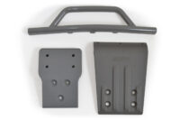 Bumper and Skid Plates Front Gray Slash 4x4